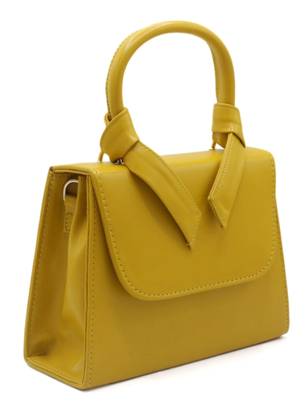 Eminent Knotted Handle Bag - Yellow