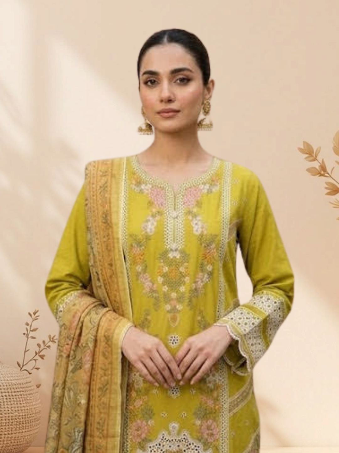 Embroidered Stitch 3pc