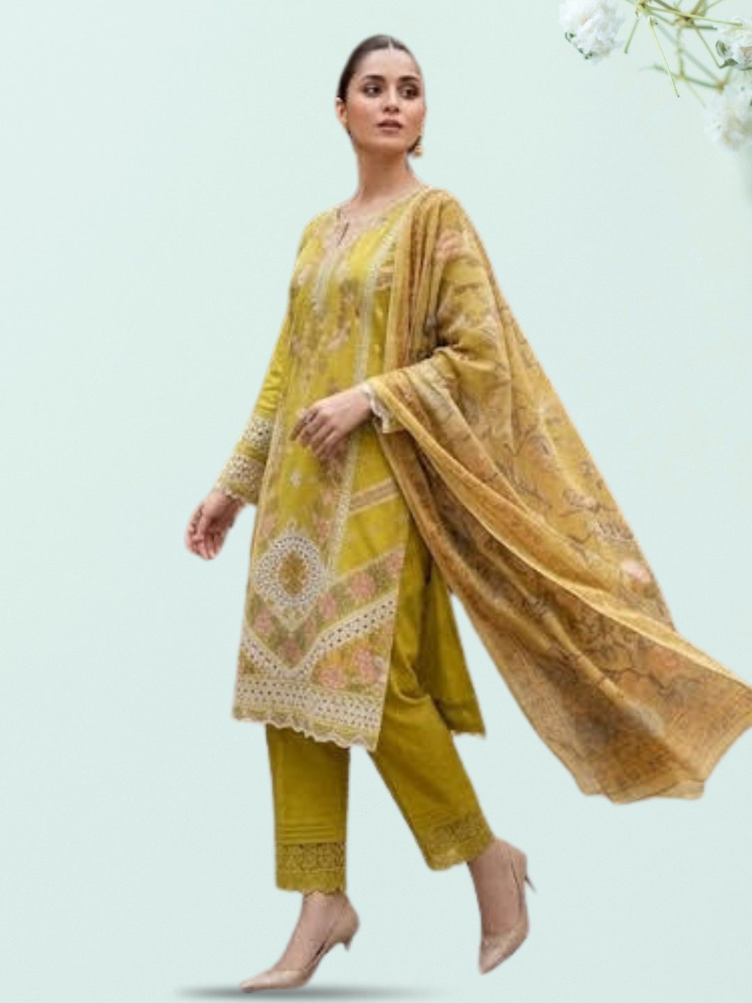 Embroidered Stitch 3pc