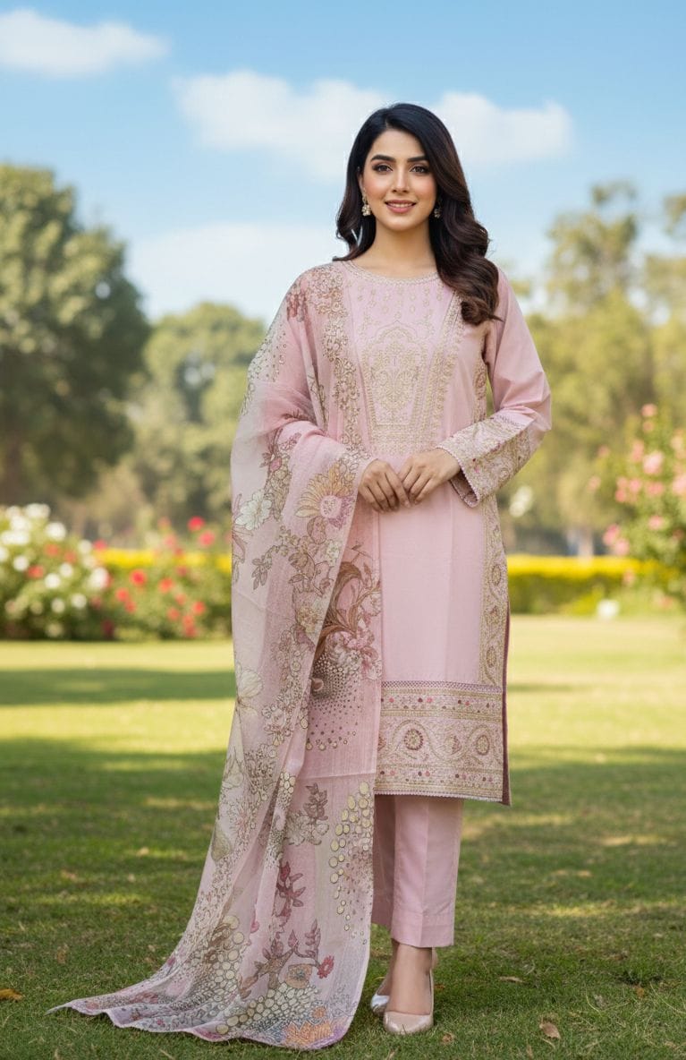 Embroided Stitch 3pc