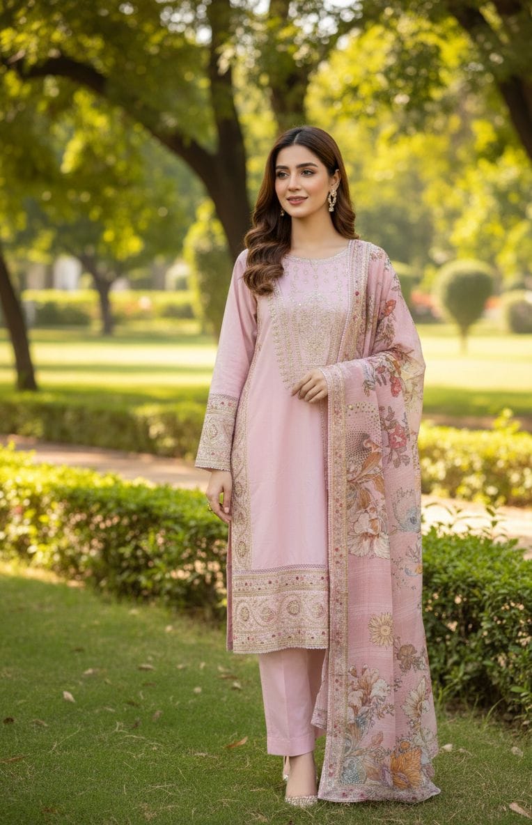 Embroided Stitch 3pc