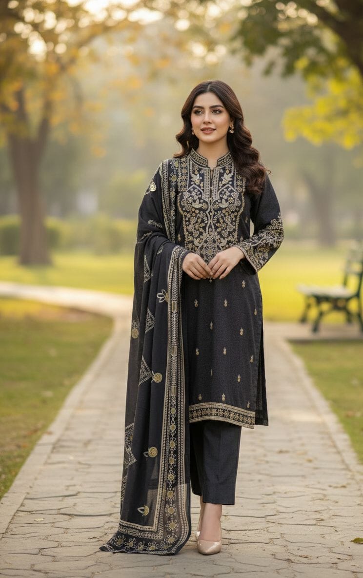 Embroided Stitch 3pc