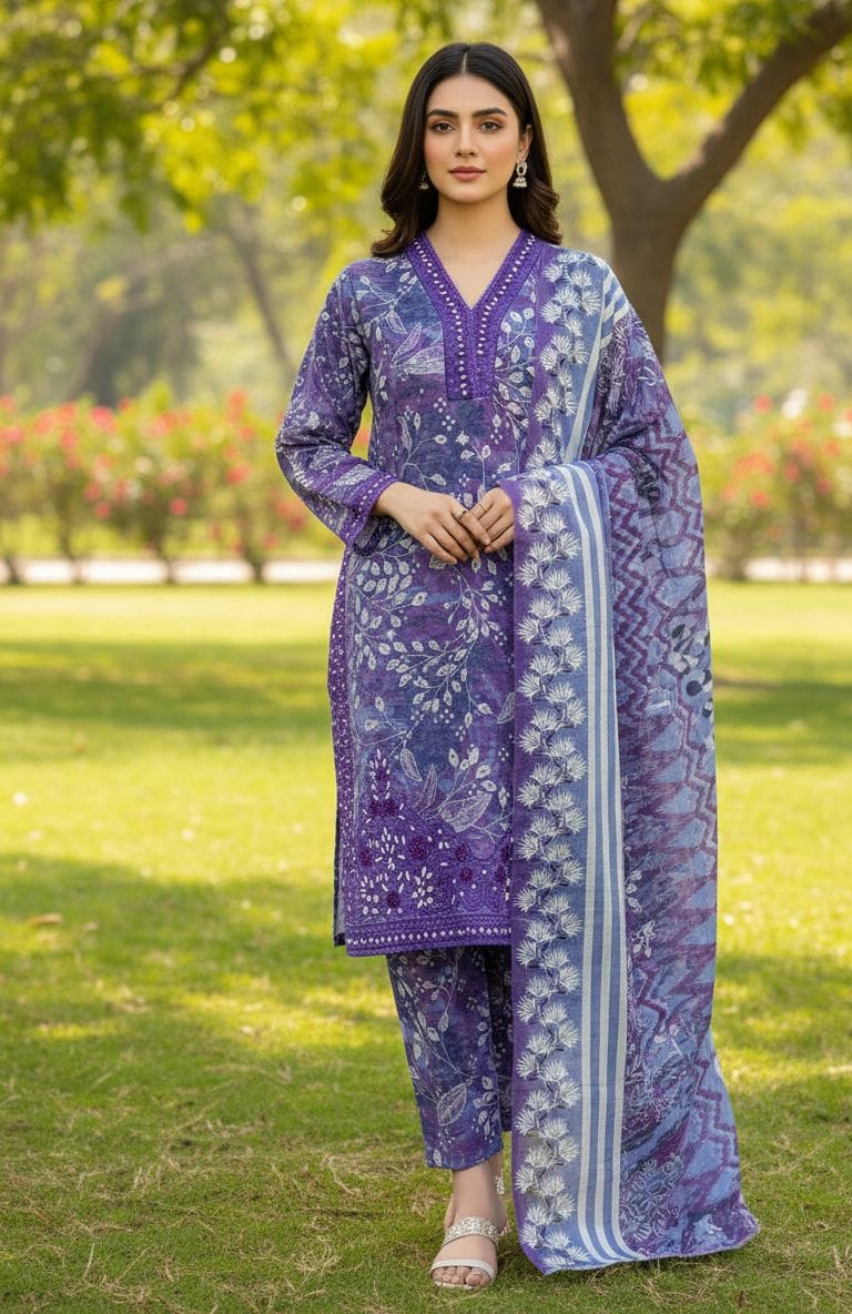 Embroided Stitch 3pc