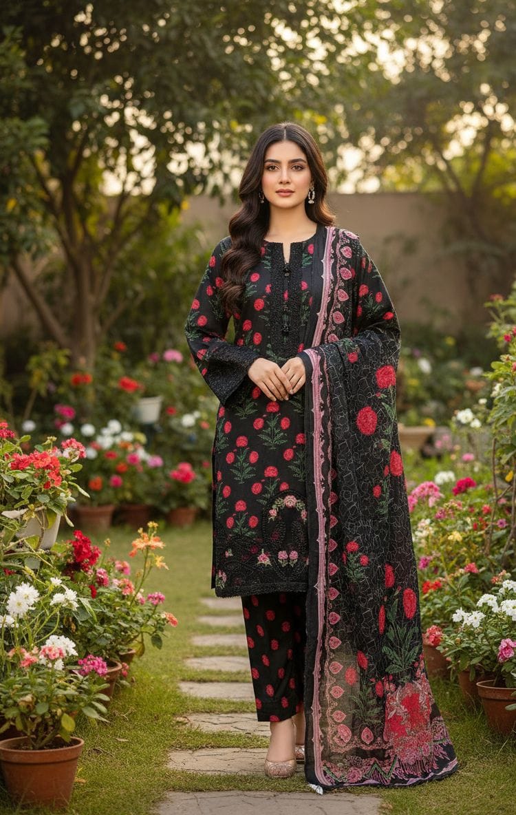 Embroidered Stitch 3pc