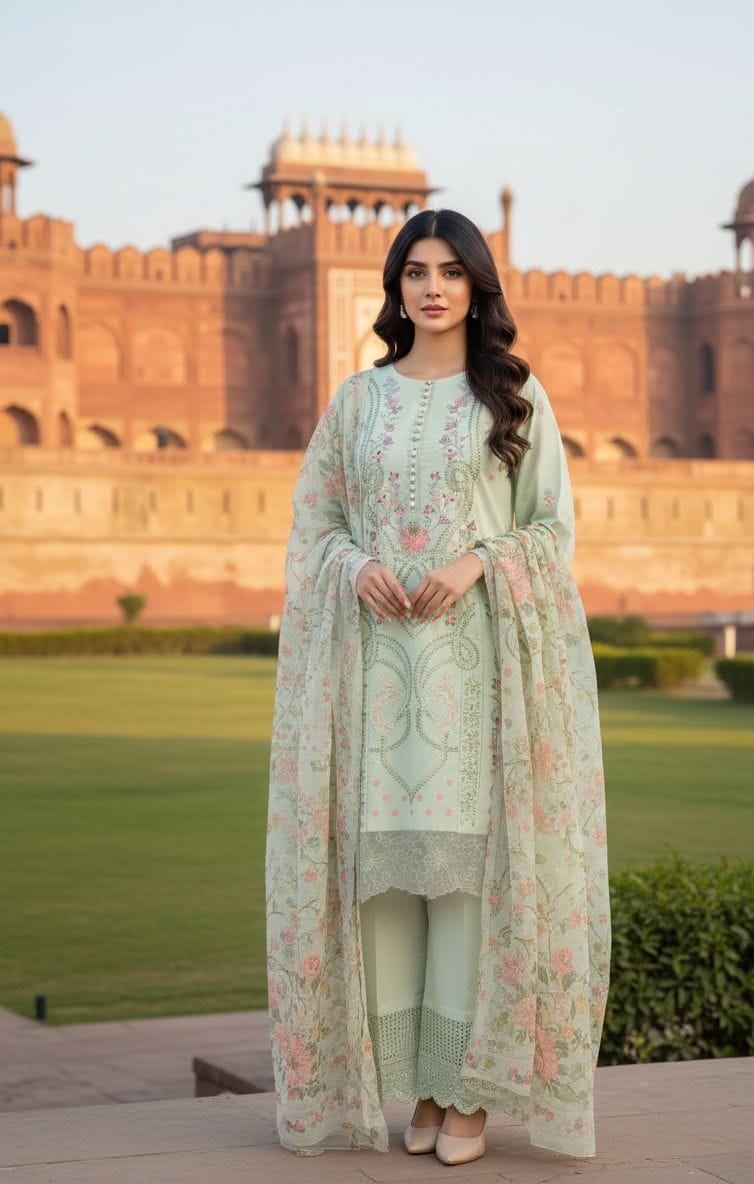 Embroidered Stitch 3pc