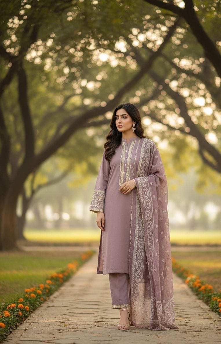 Embroidered Stitch 3pc