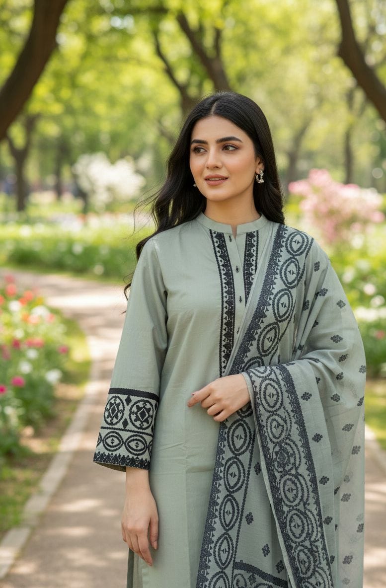 Embroidered Stitch 3pc