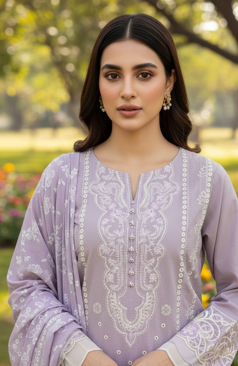 Embroided Stitch 3pc