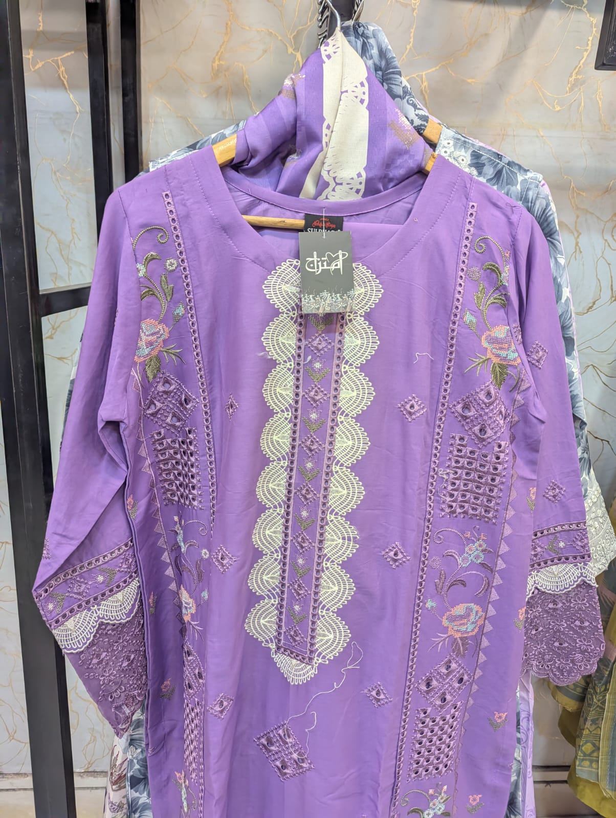Embroidered Stitch 3pc