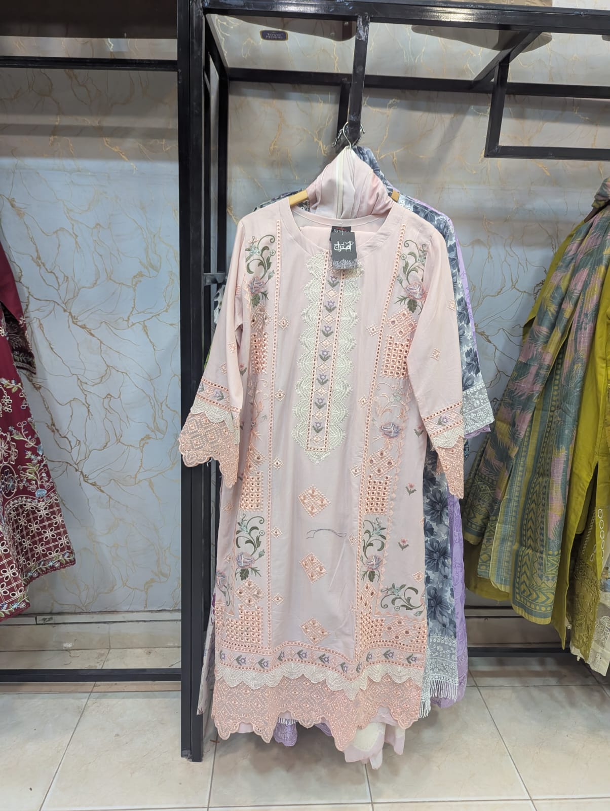 Embroidered Stitch 3pc