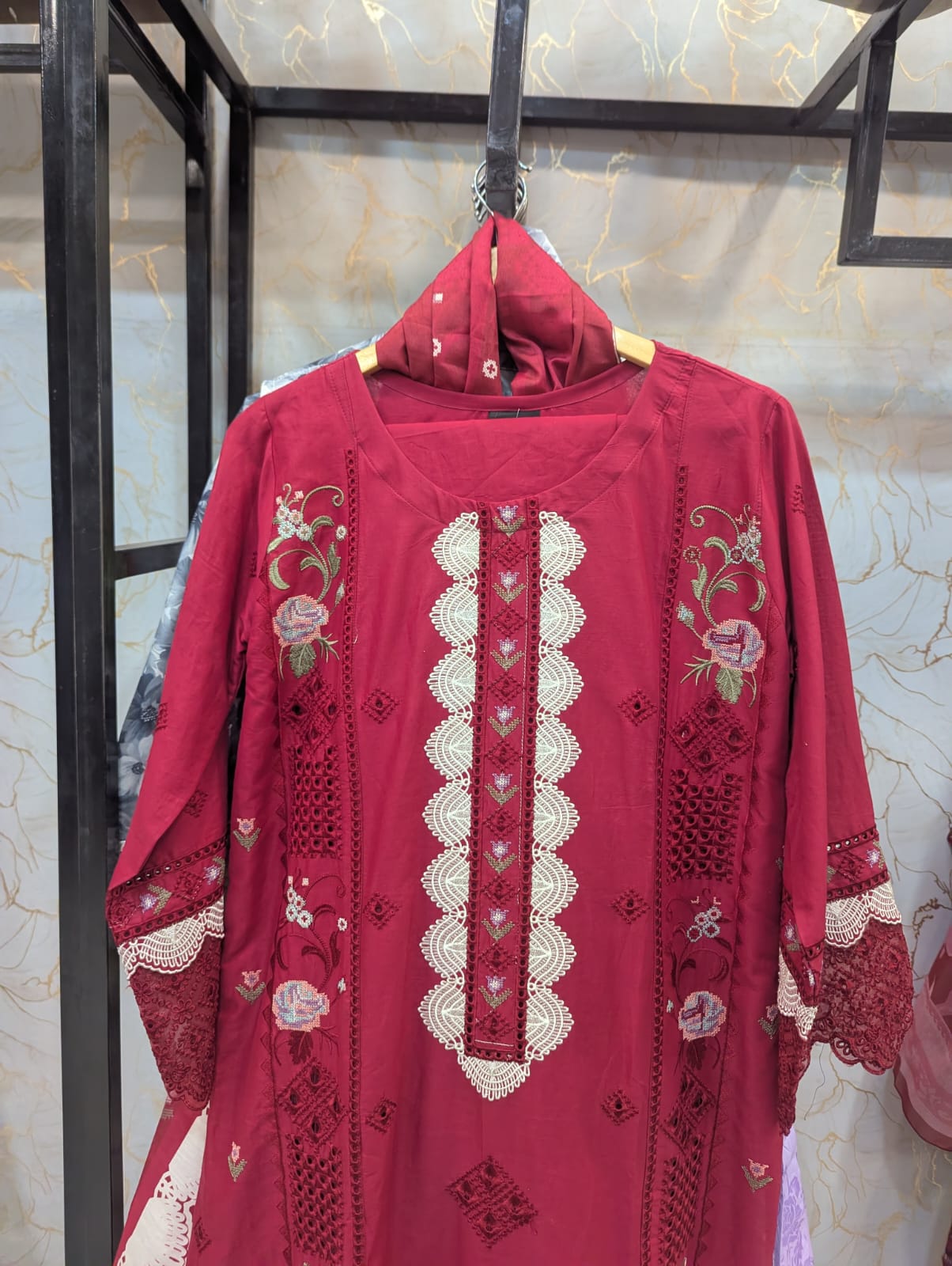 Embroidered Stitch 3pc