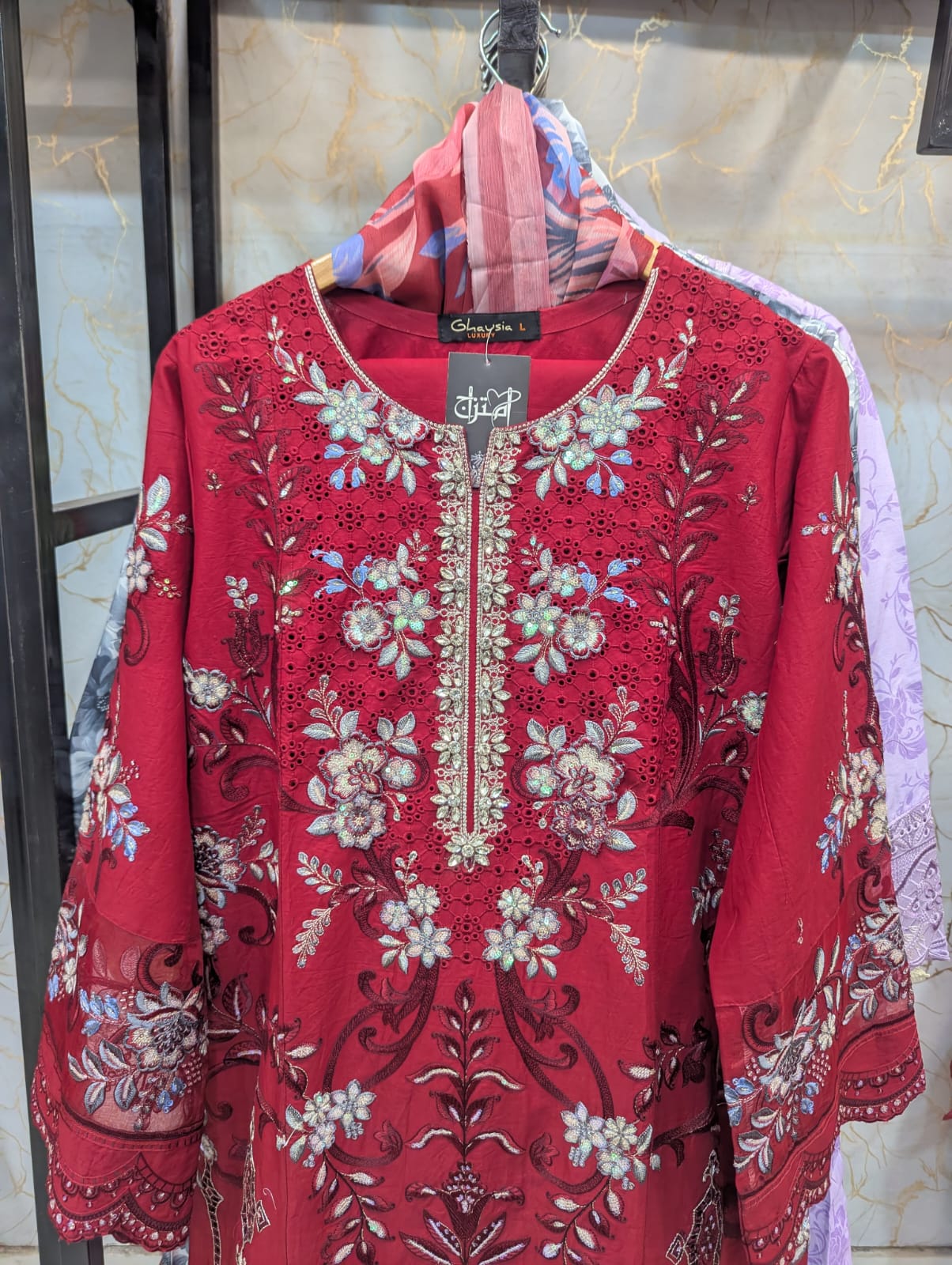 Embroidered Stitch 3pc