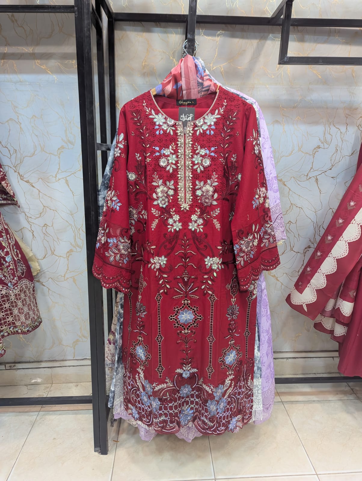 Embroidered Stitch 3pc