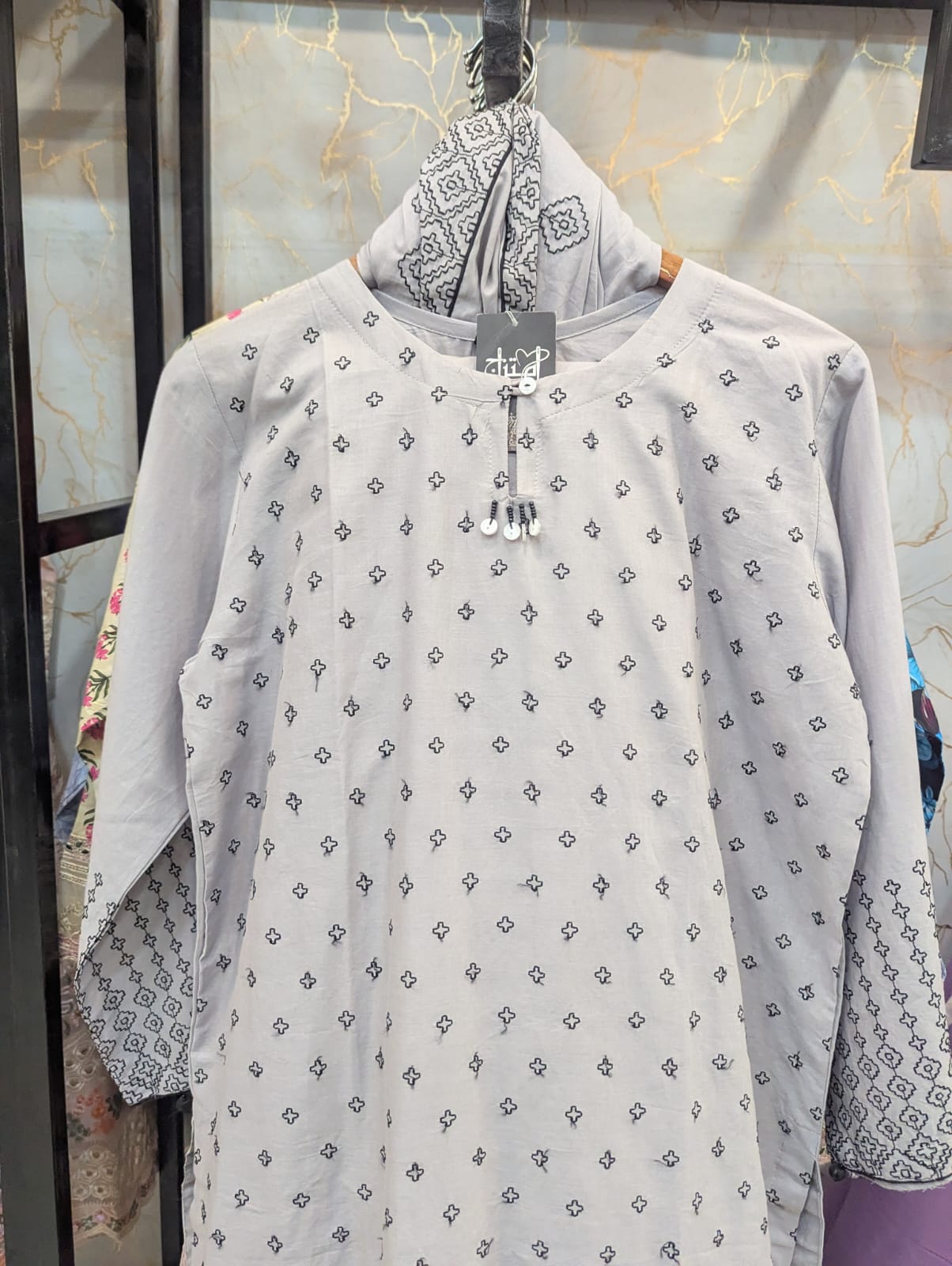 Embroidered Stitch 3pc