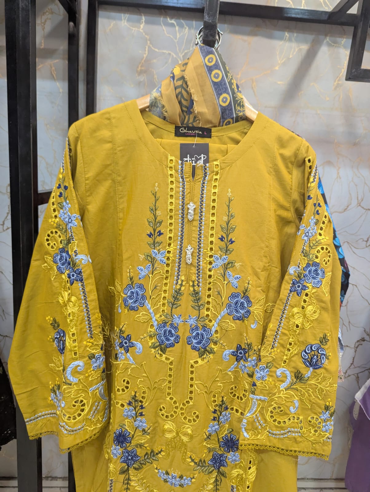 Embroidered Stitch 3pc
