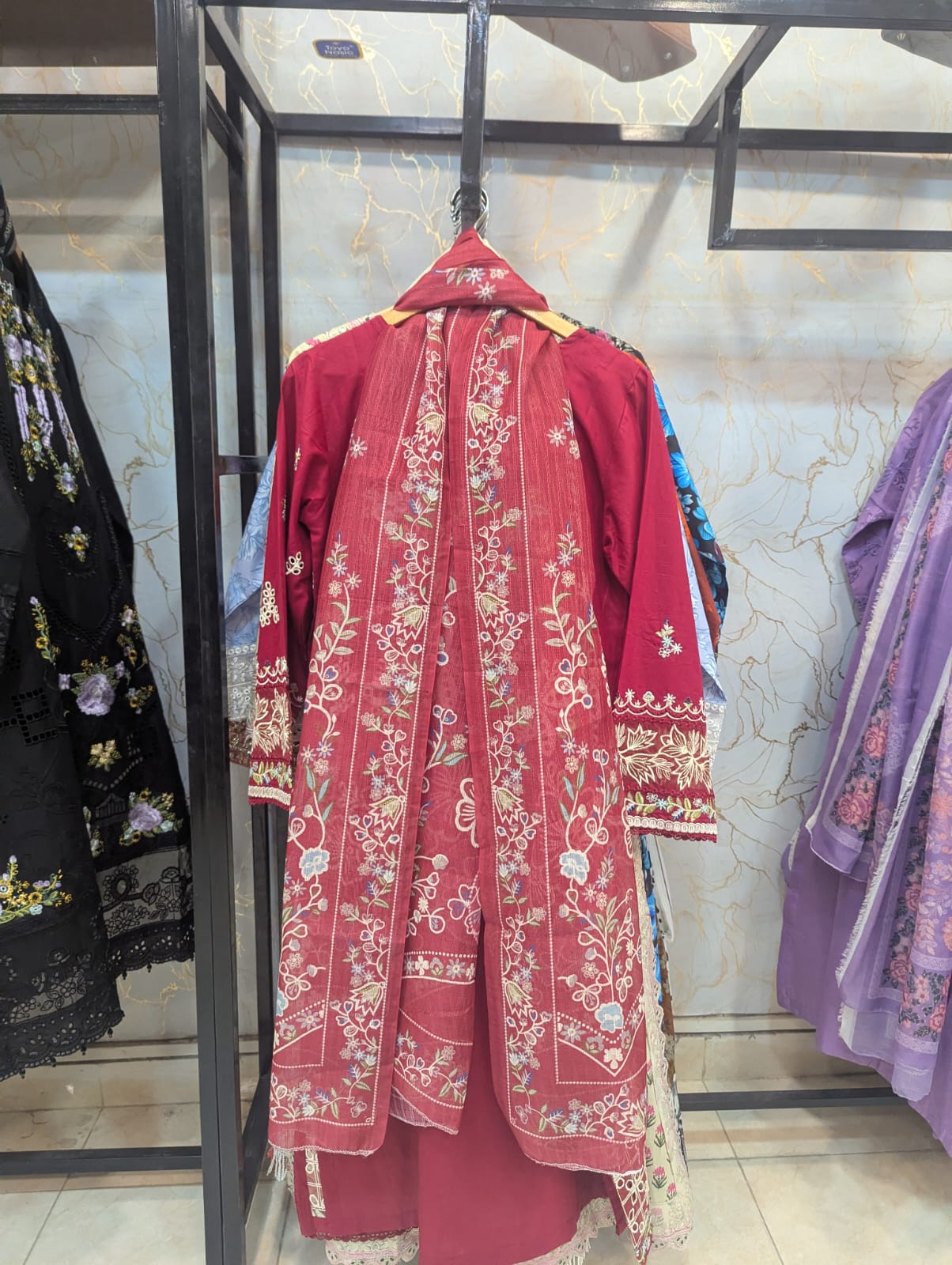 Embroidered Stitch 3pc
