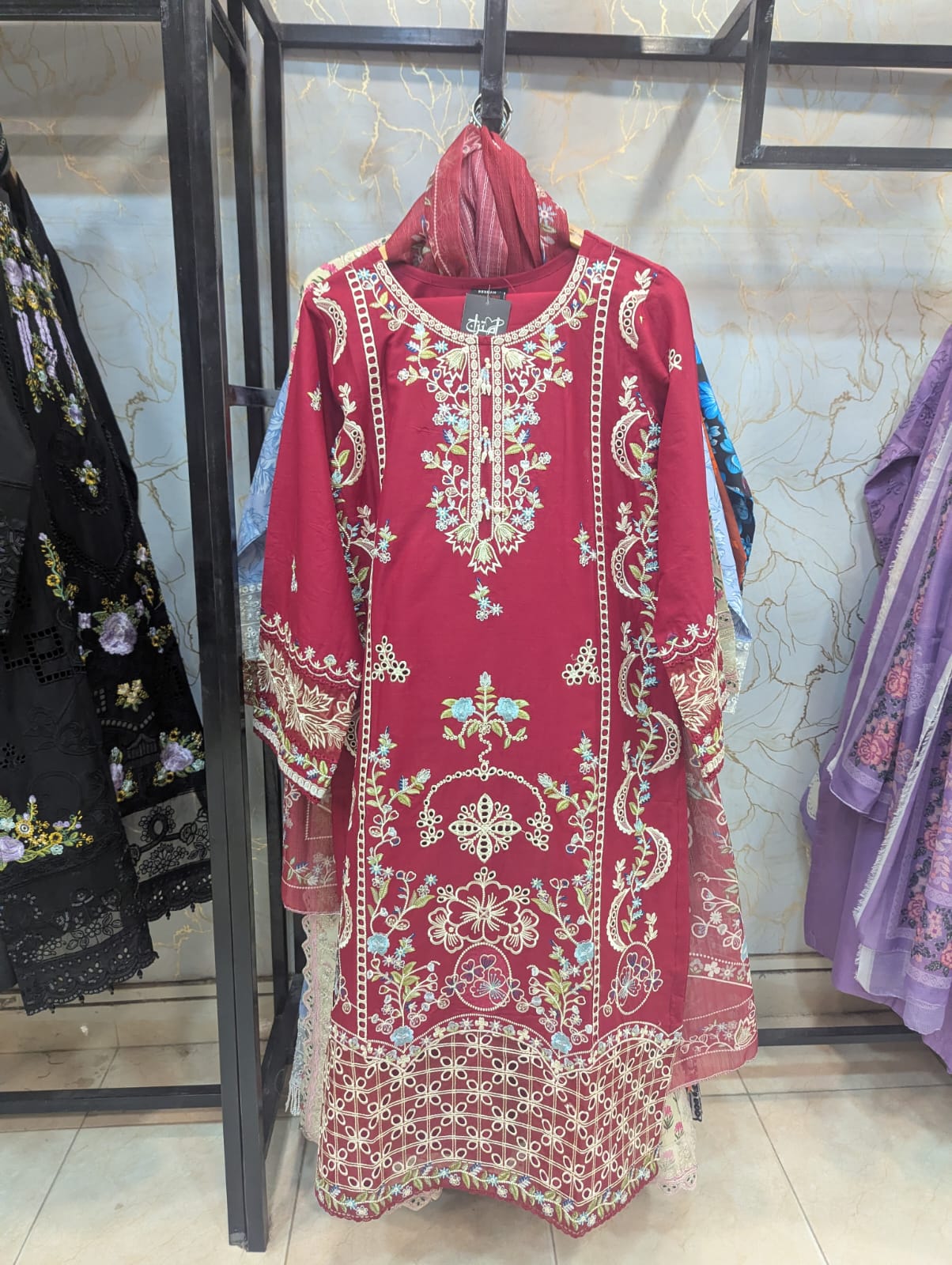 Embroidered Stitch 3pc