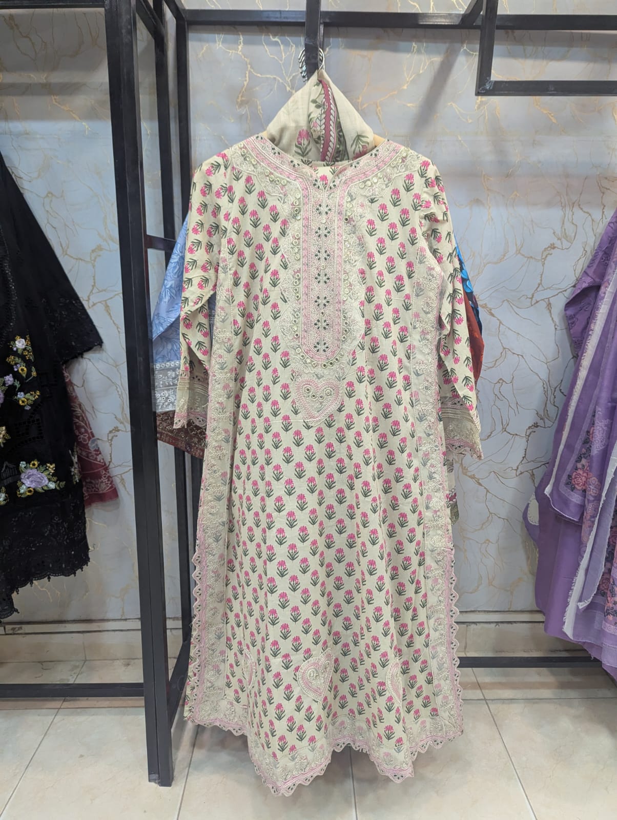 Embroidered Stitch 3pc