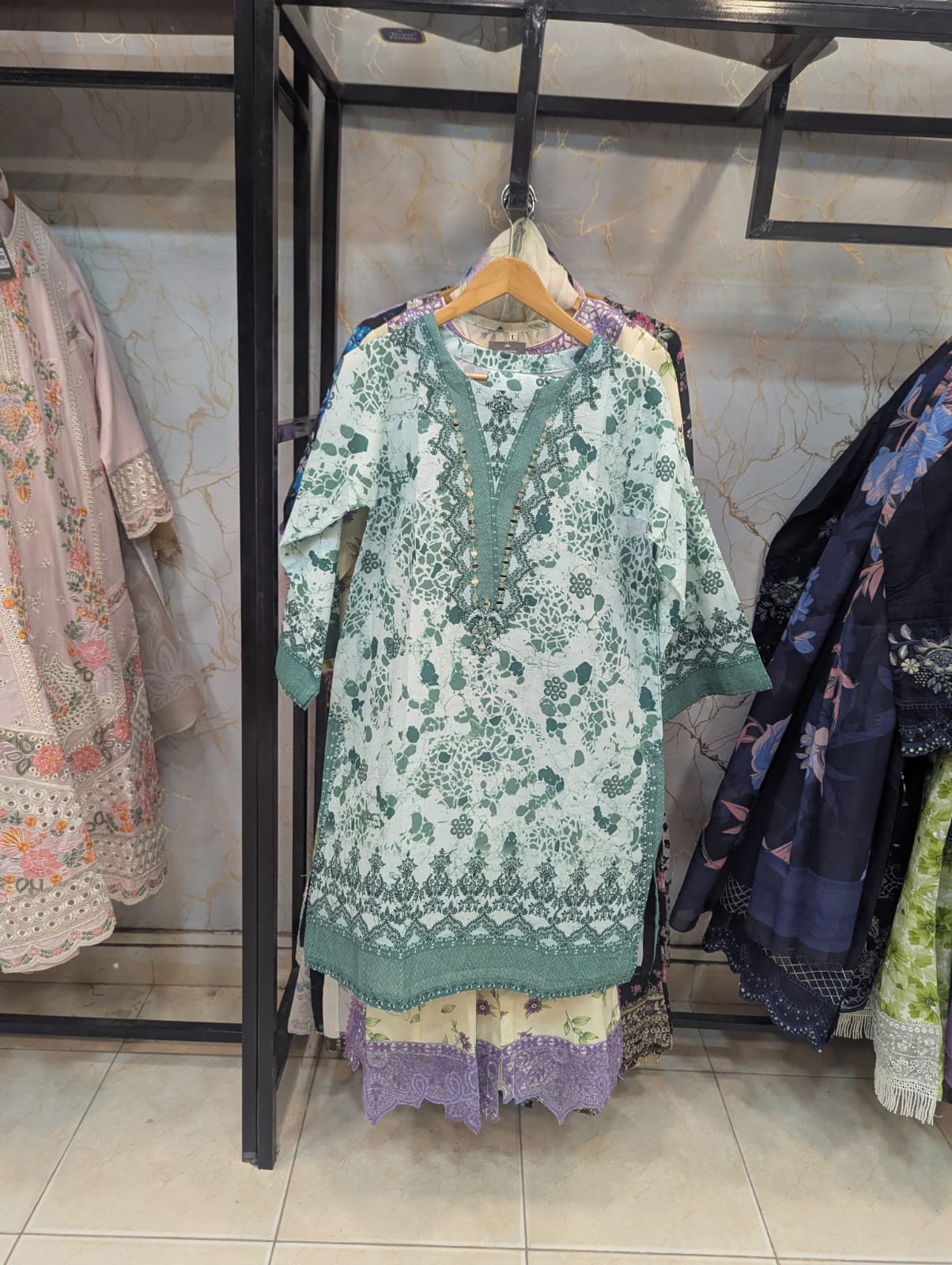 Lawn  Co-ord Set