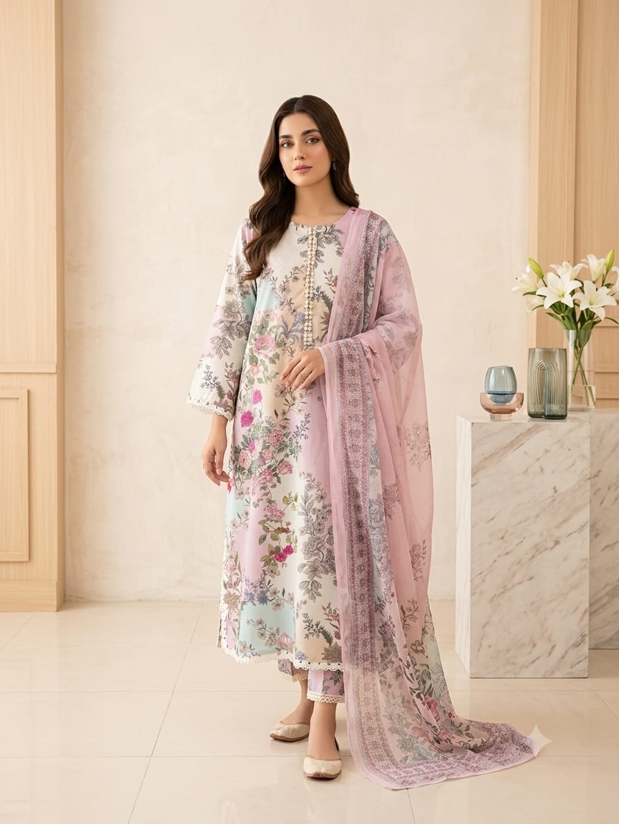 Embroidered Stitch 3pc