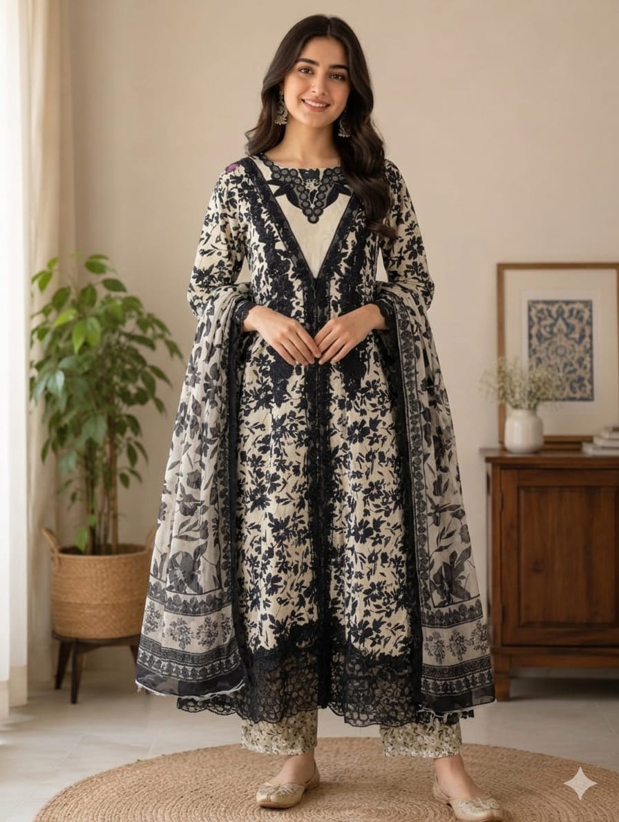 Embroidered Stitch 3pc