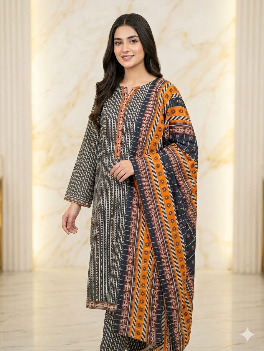 Printed Stitch 3pc