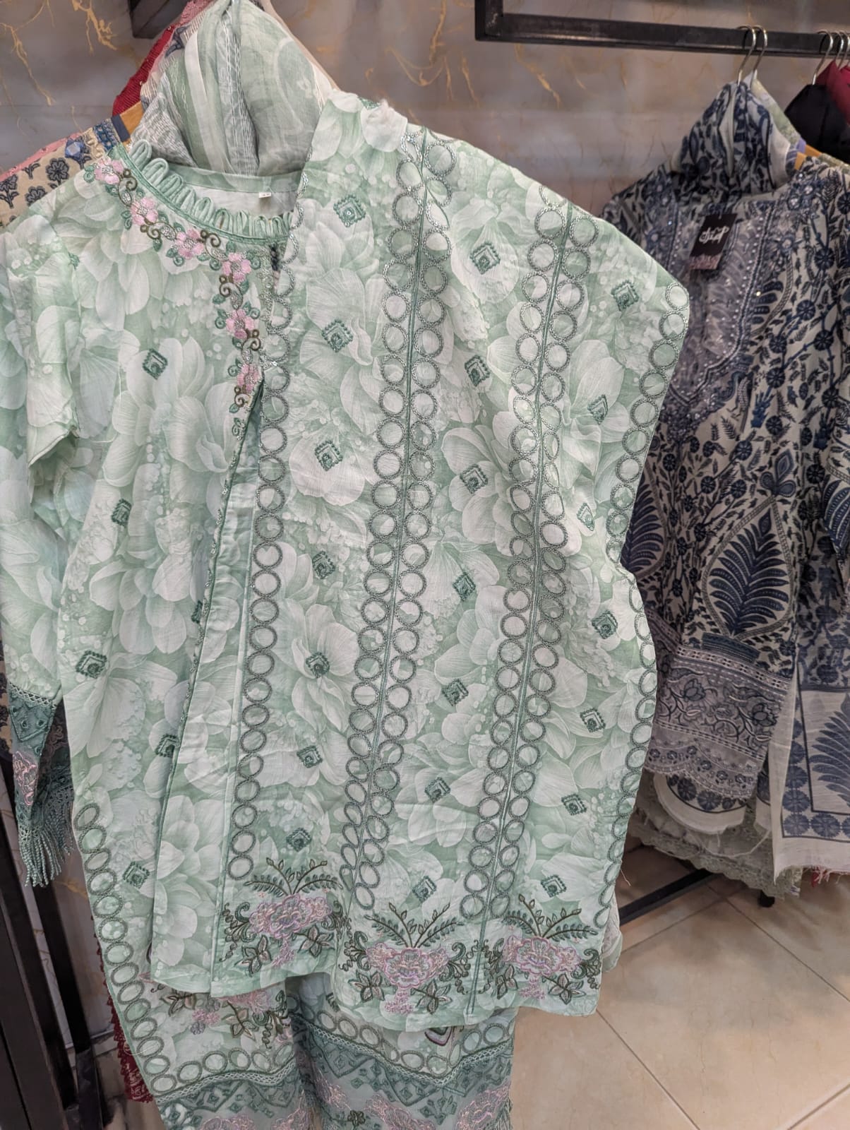 Embroidered Stitch 3pc