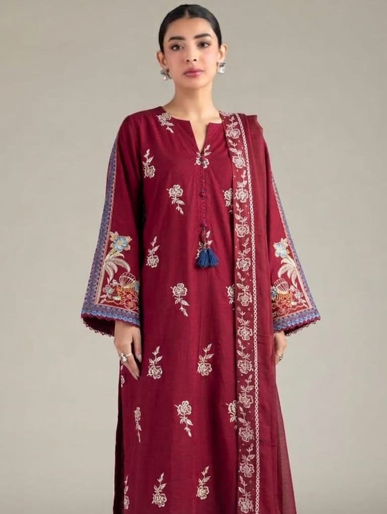 Embroidered Stitch 3 pc