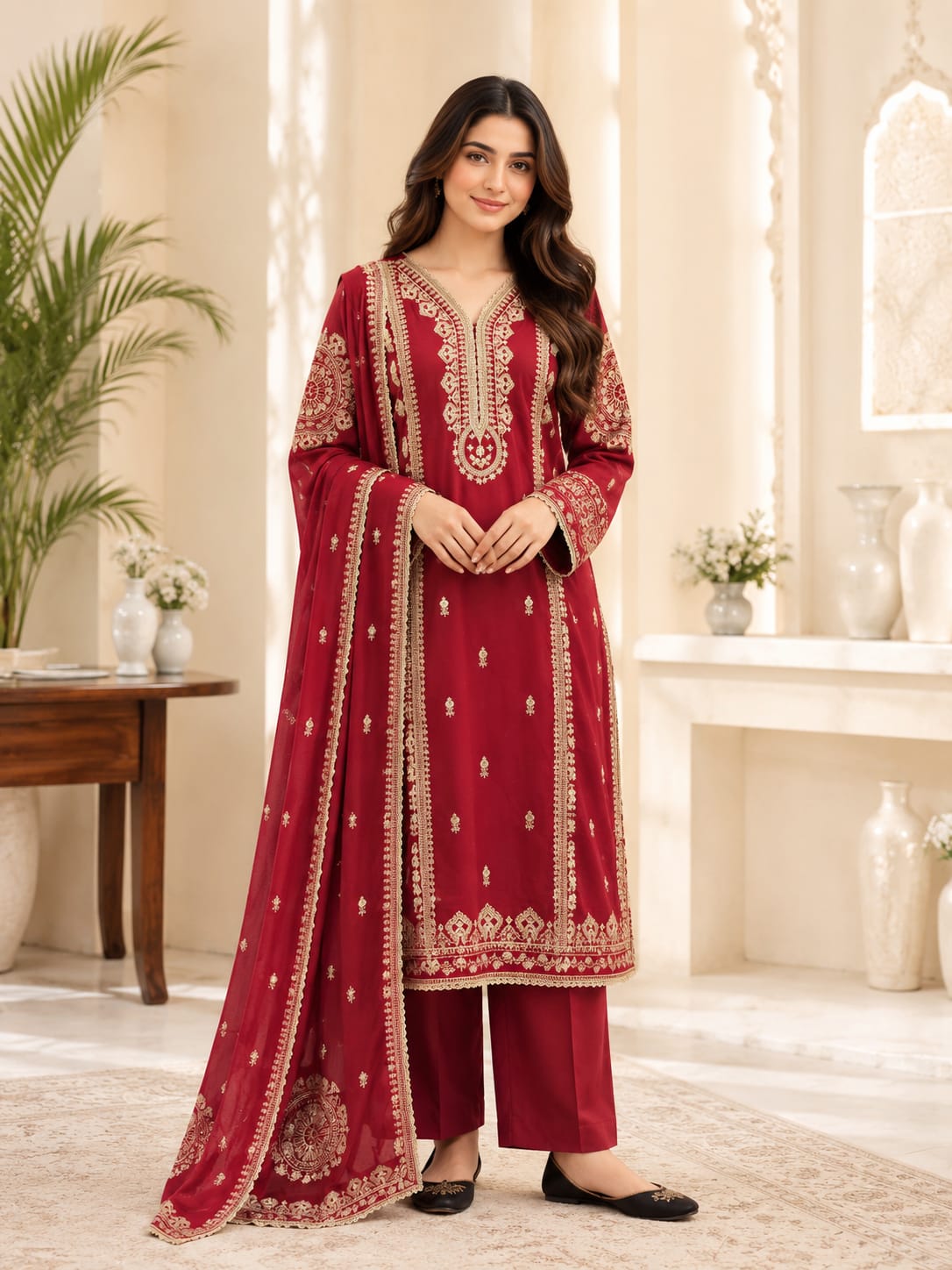 Embroidered Stitch 3 pc