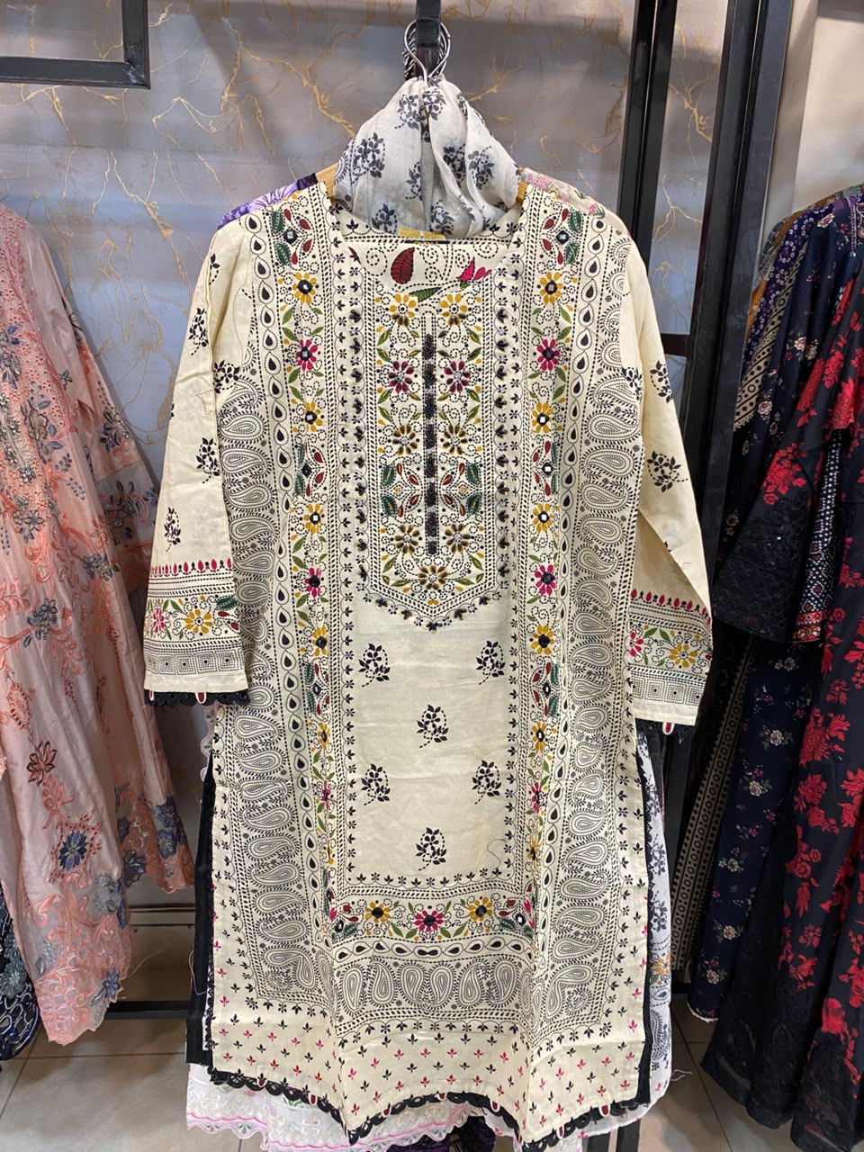Embroidered Stitch 3pc