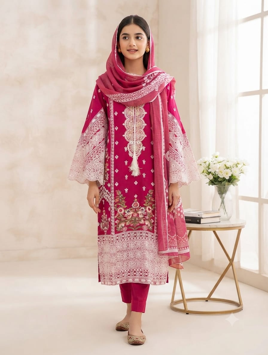Embroidered Stitch 3pc