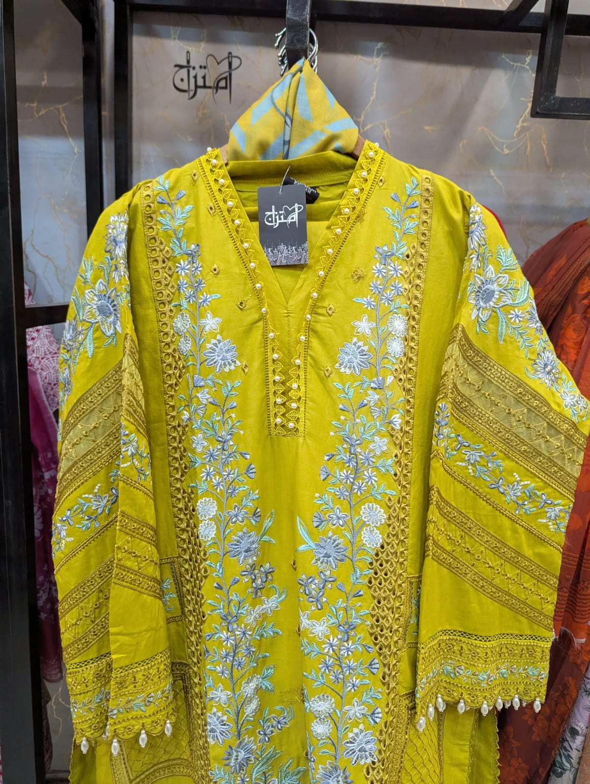 Embroidered Stitch 3pc