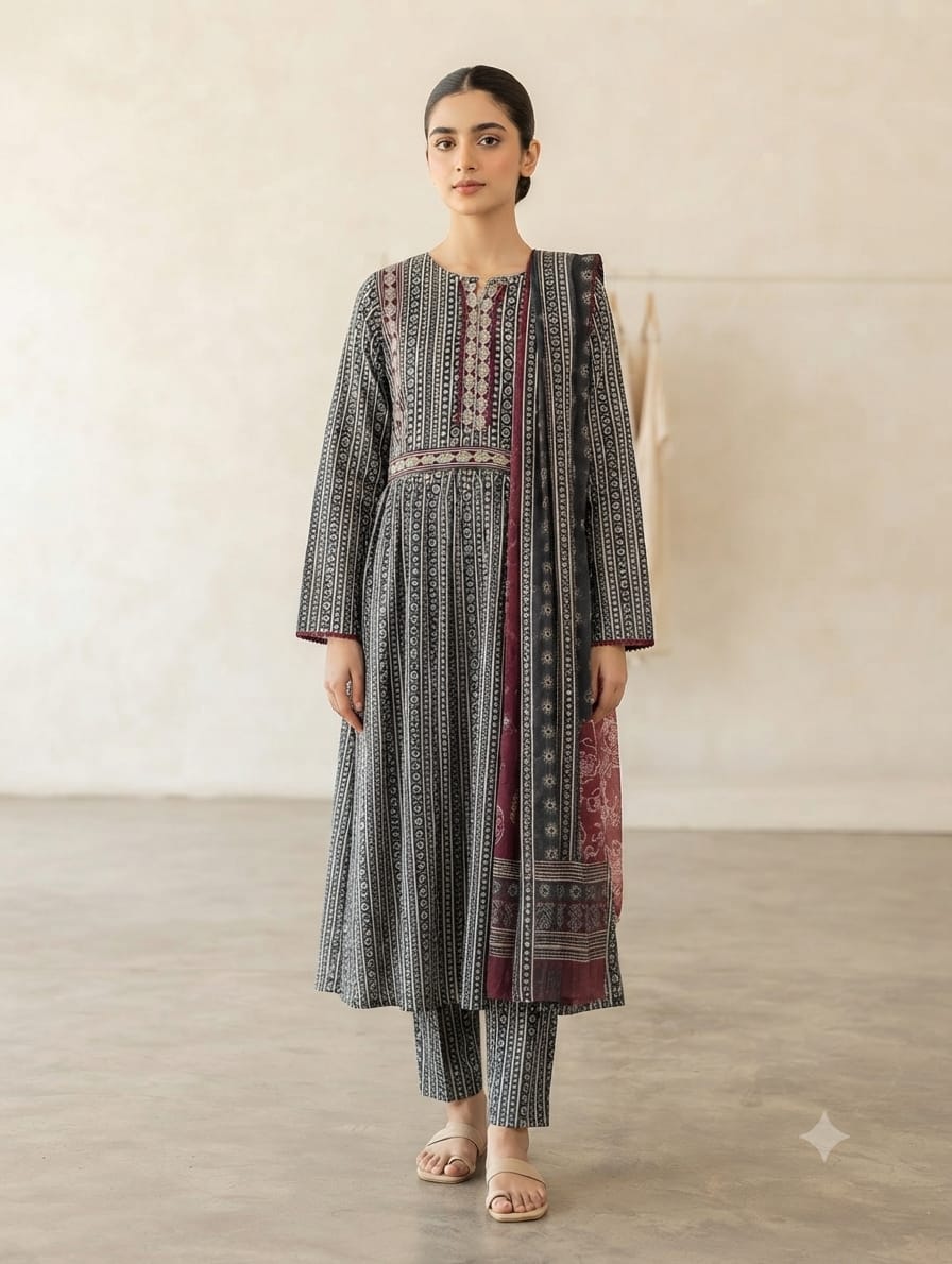Stitch Lawn 3pc