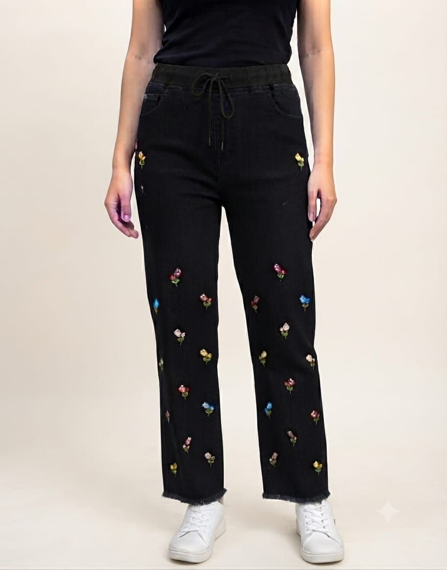 Embroidery Jeans