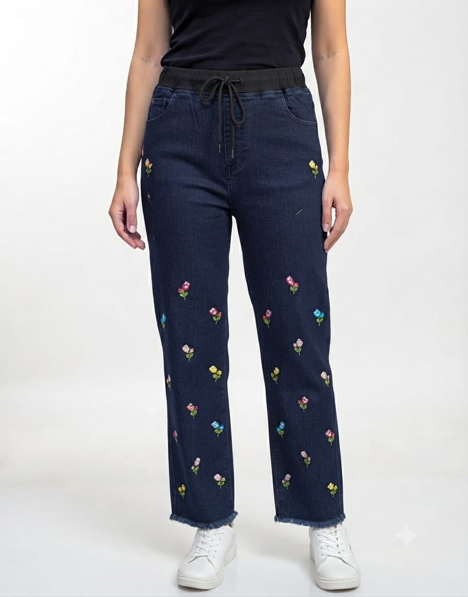 Embroidery Jeans