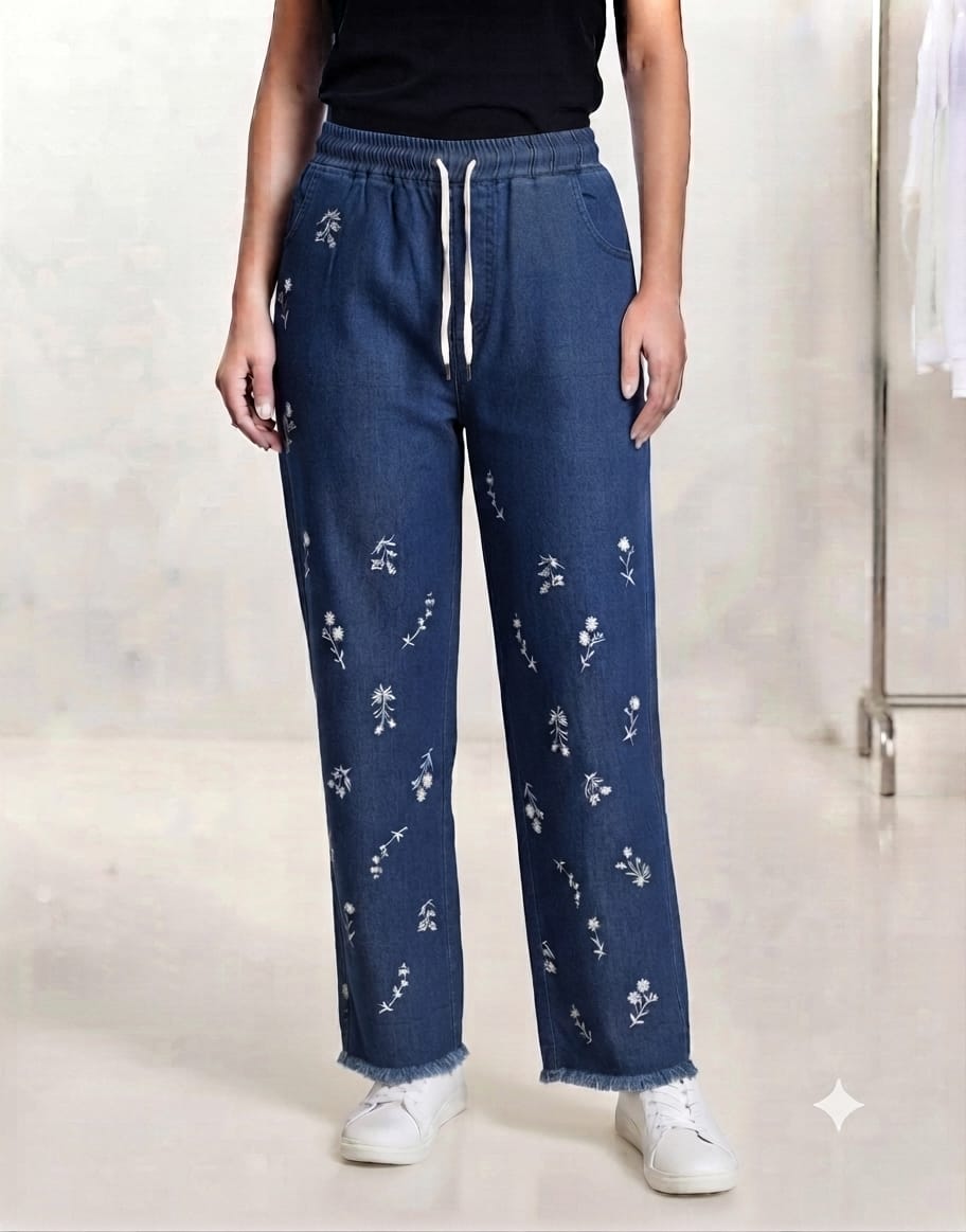 Embroidery Jeans