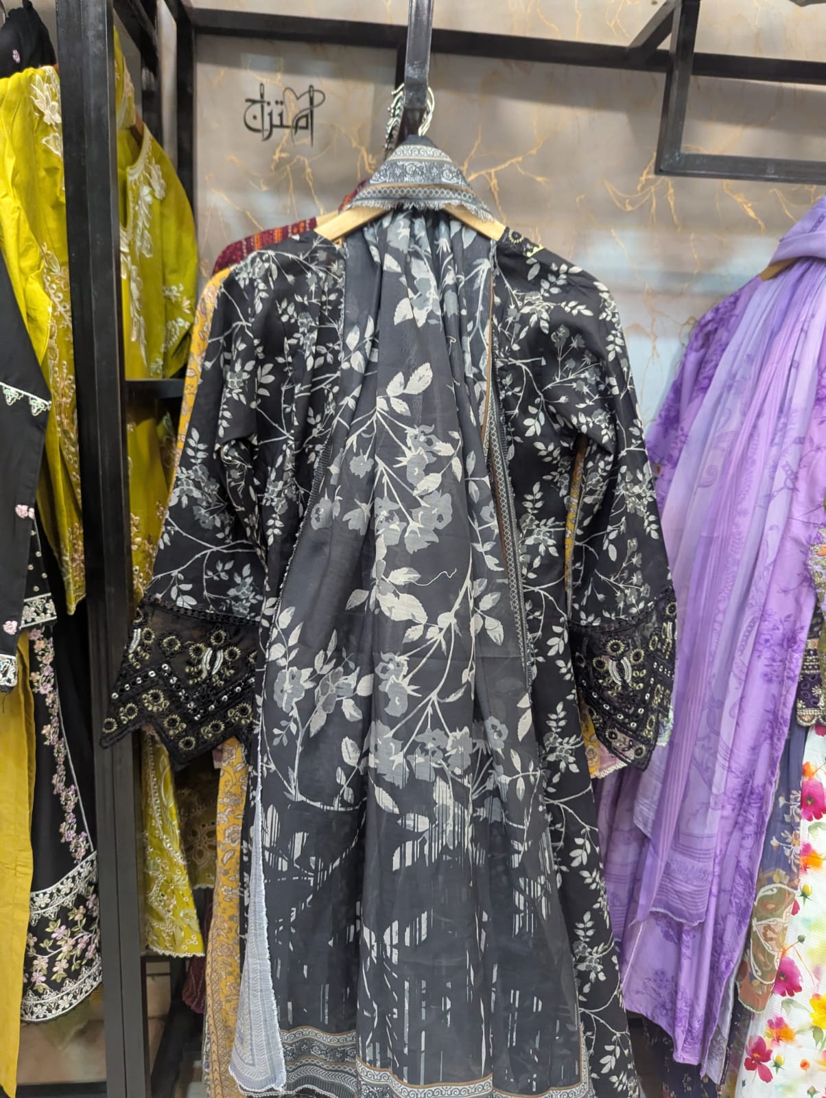 Embroidered Frock 3pc
