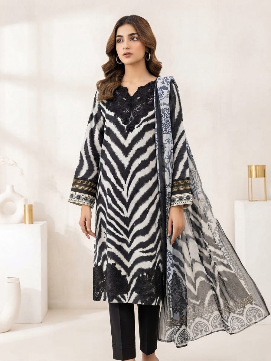 Embroidered Stitch 3pc