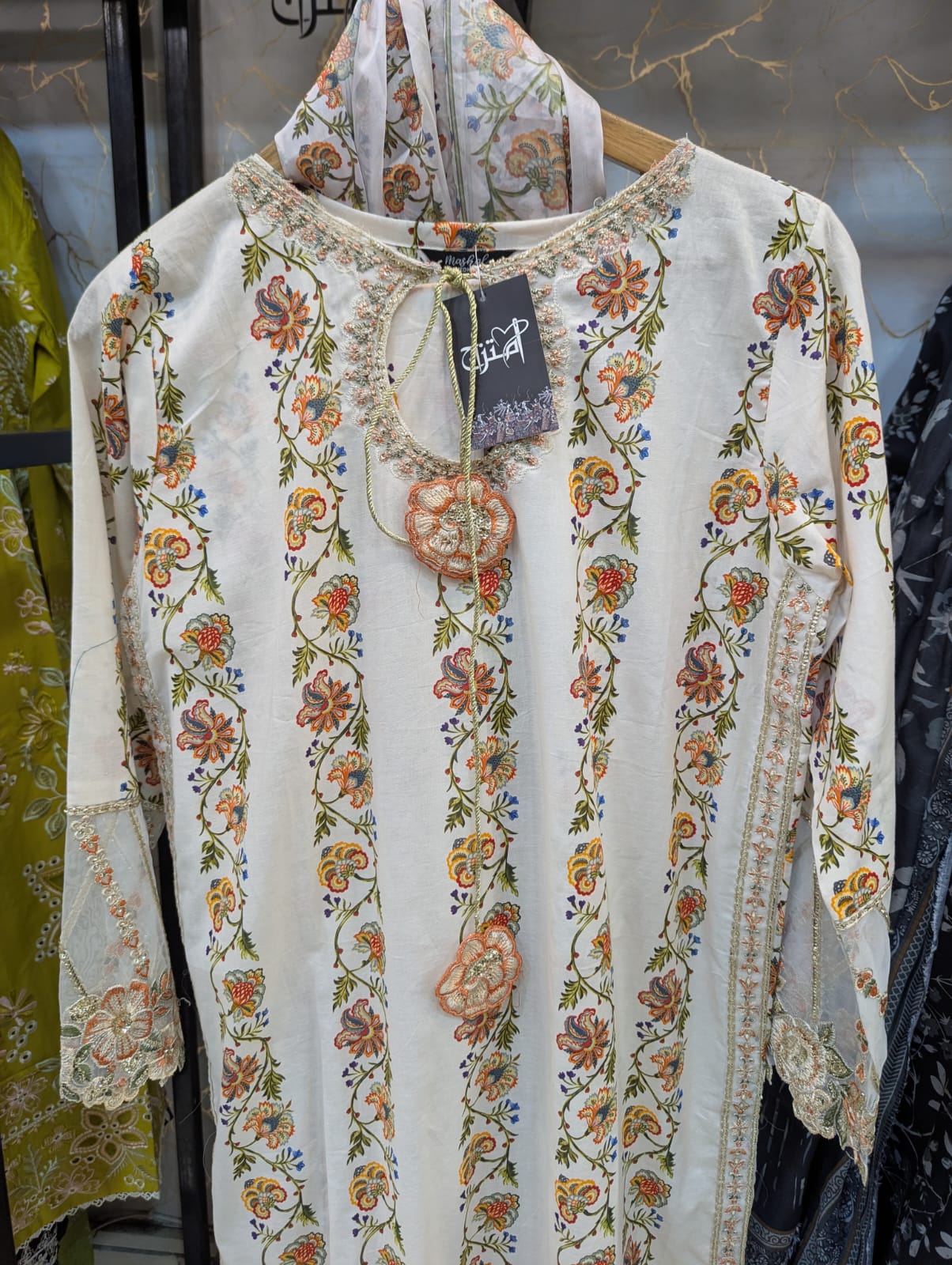 Embroidered stitch 3pc