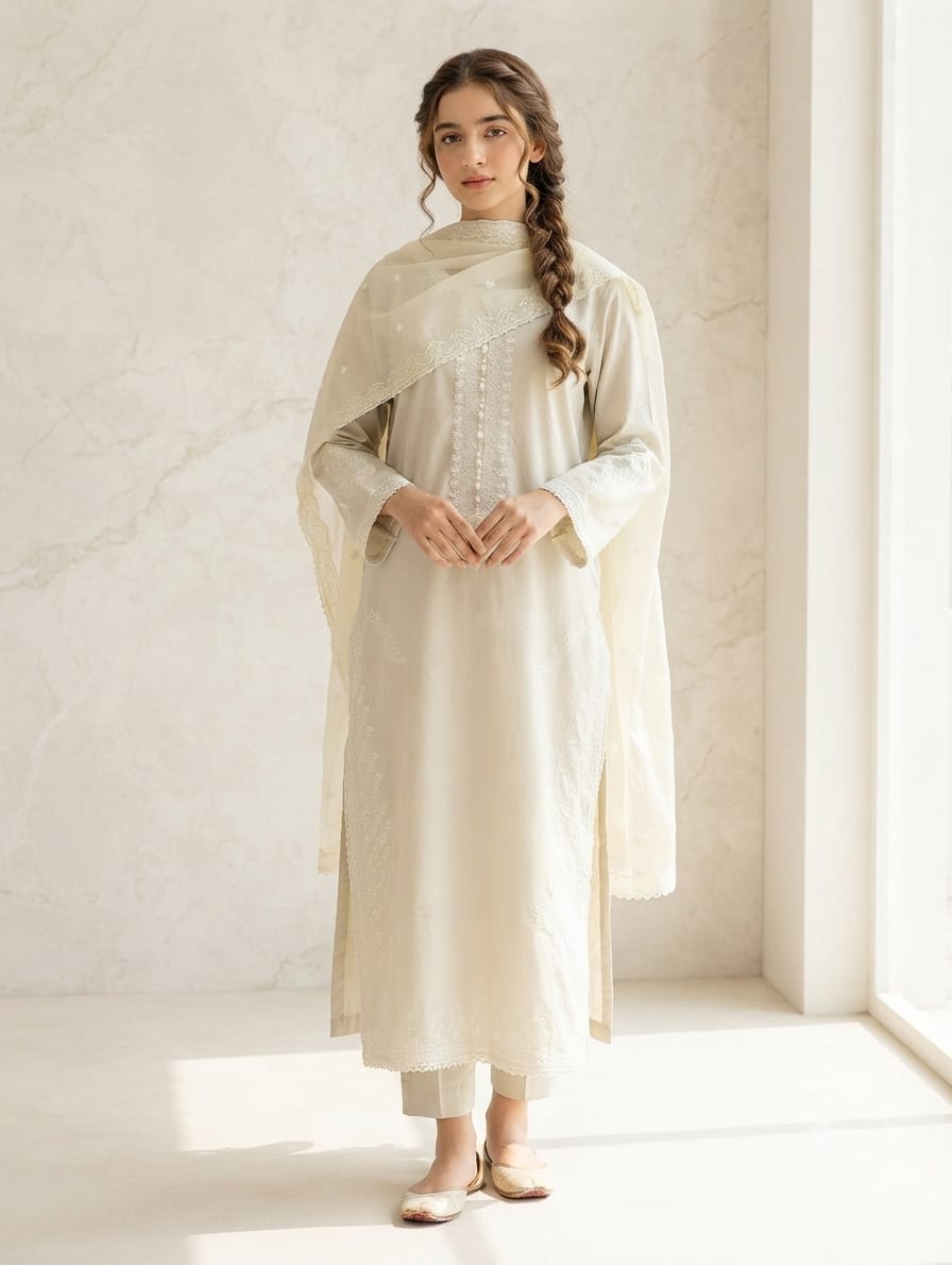 Embroidered Stitch 3pc (New Arrivals)
