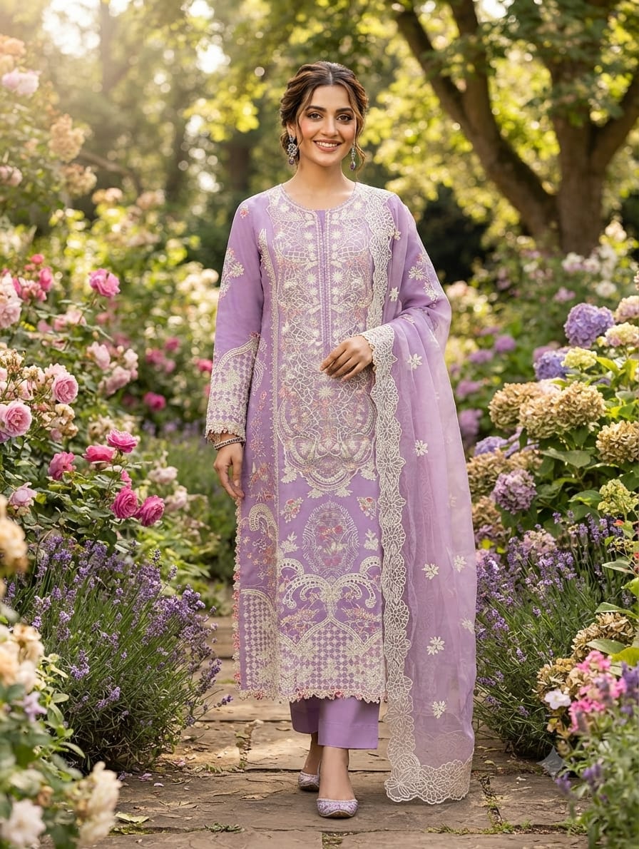 Embroidered Stitch 3pc