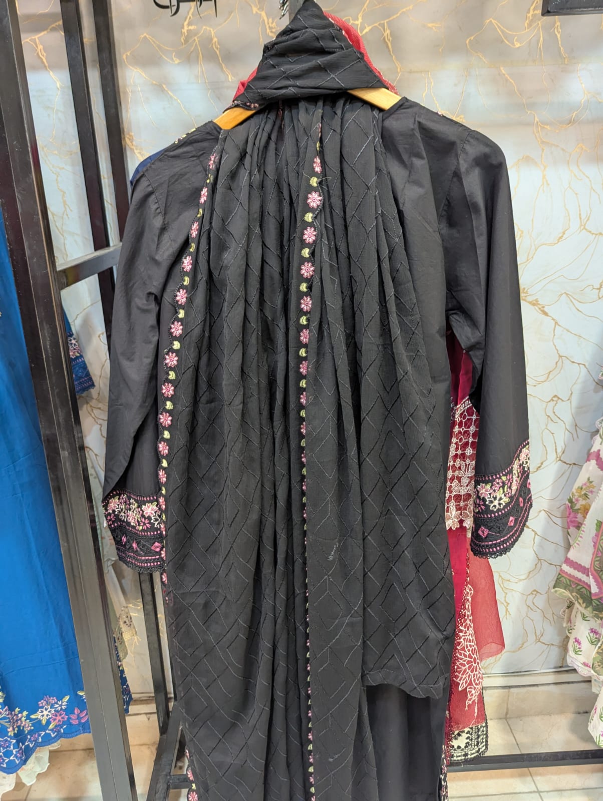 Embroidered Stitch 3pc