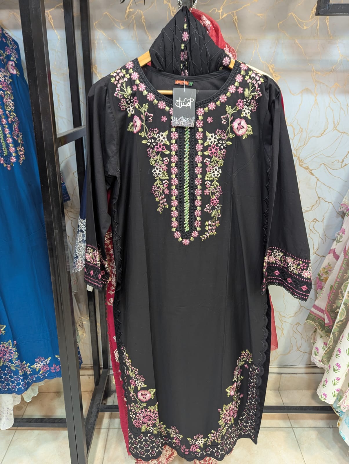 Embroidered Stitch 3pc