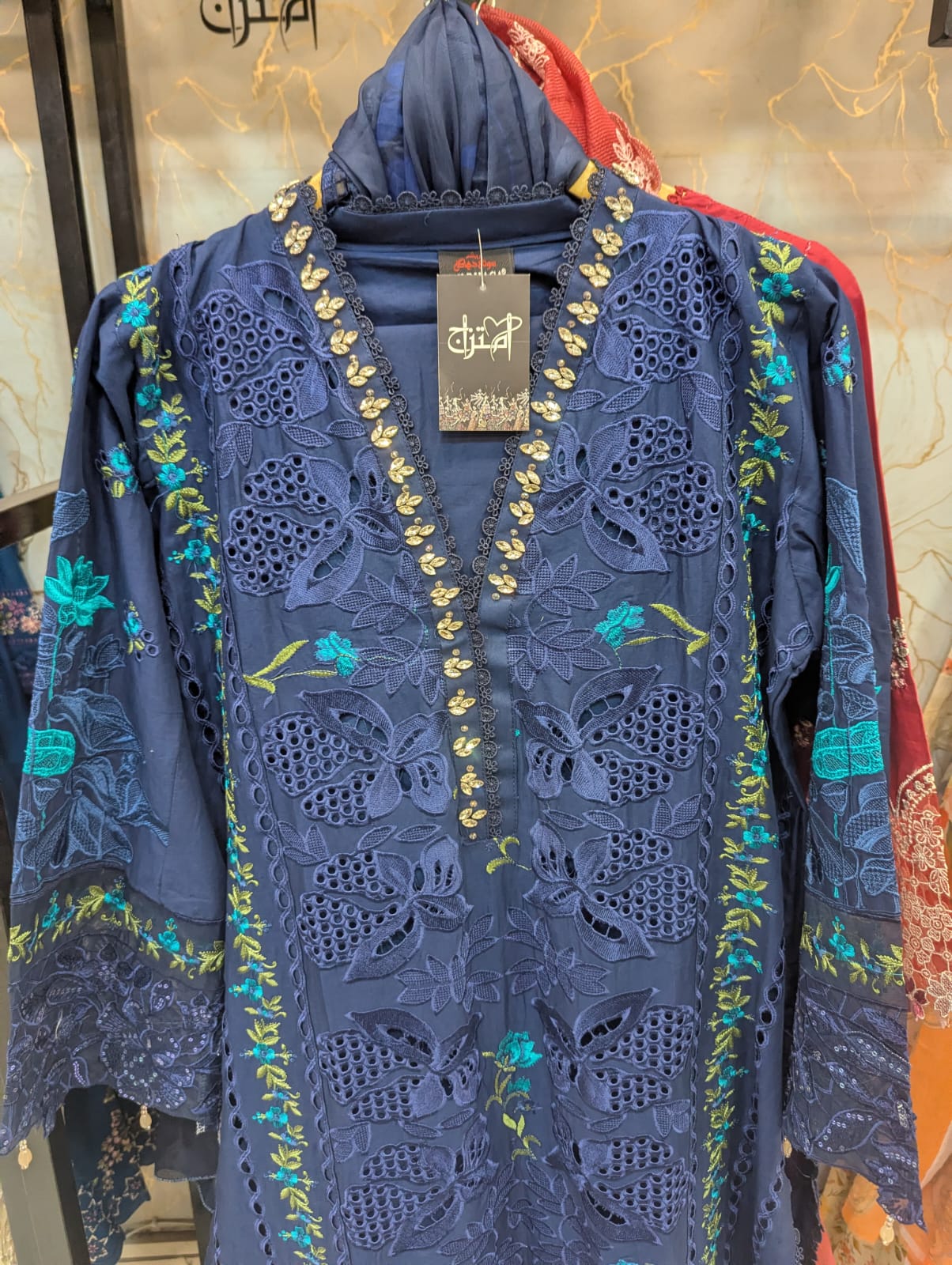 Embroidered Stitch 3pc