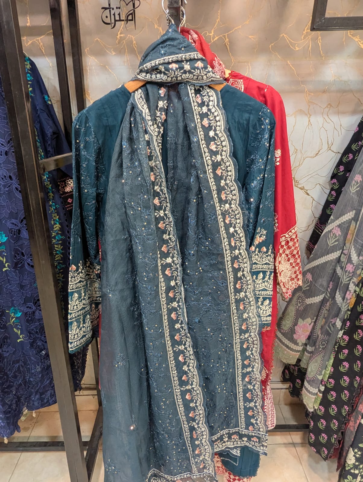 Embroidered Stitch 3pc