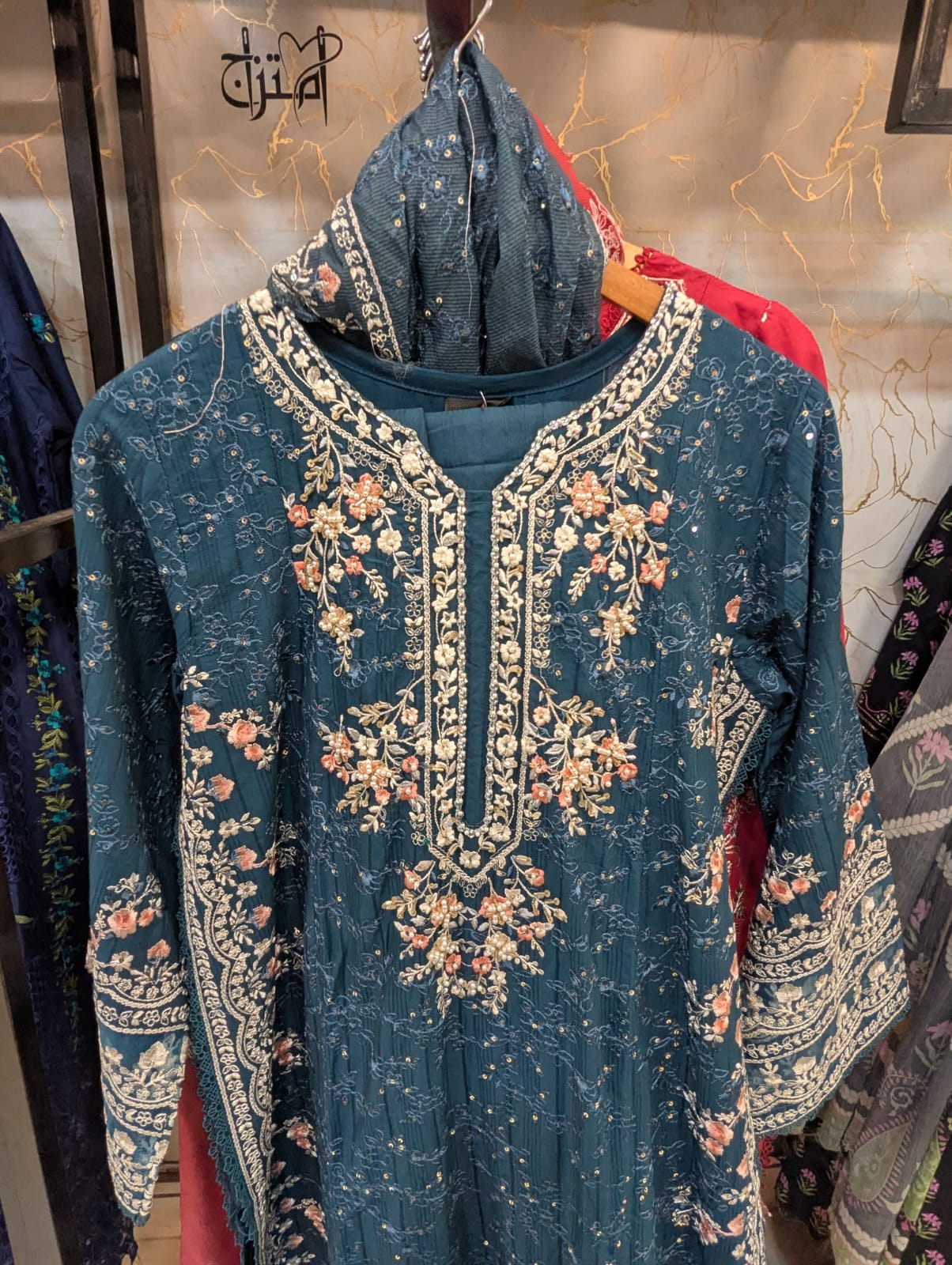 Embroidered Stitch 3pc