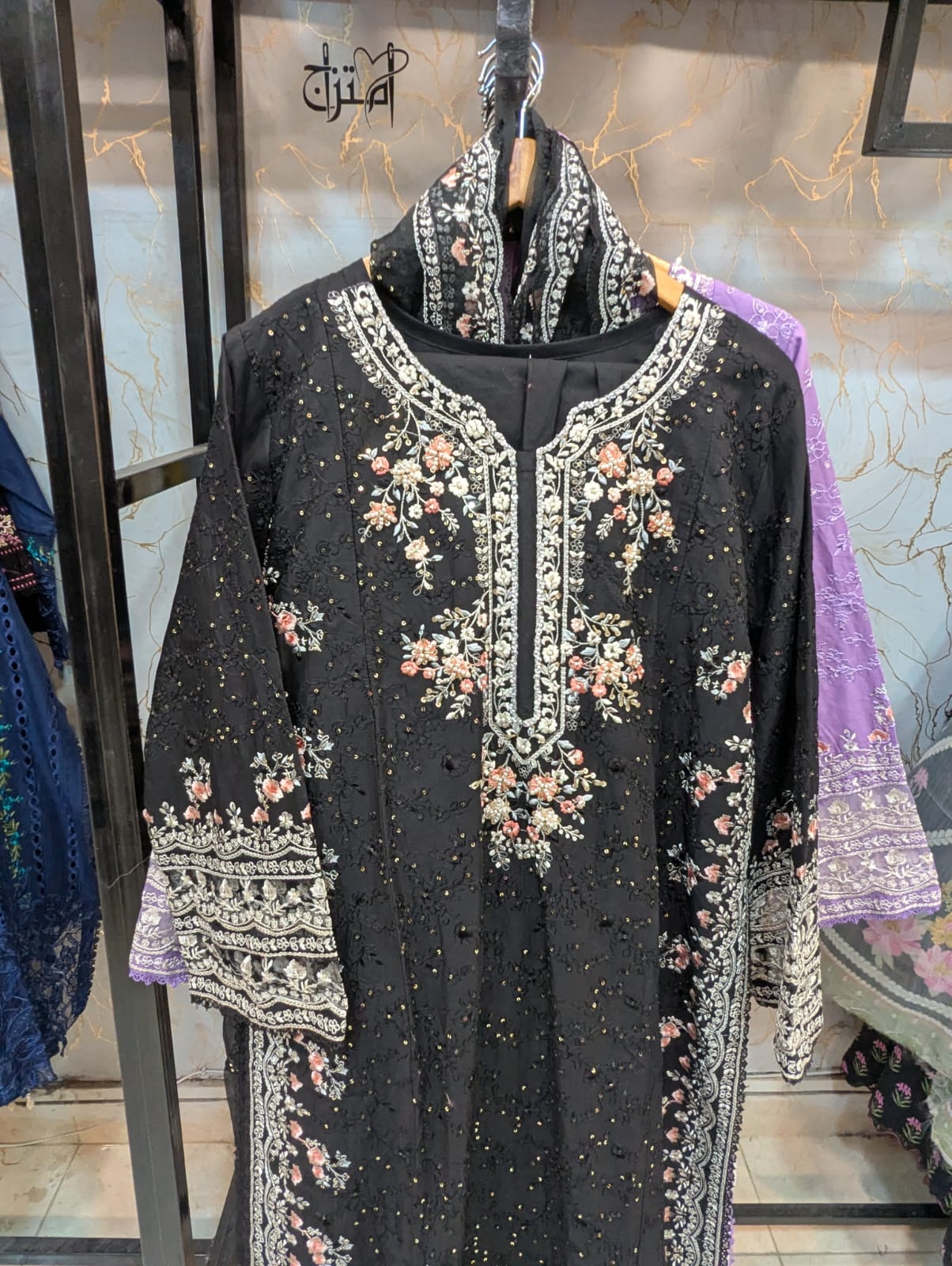 Embroidered Stitch 3pc