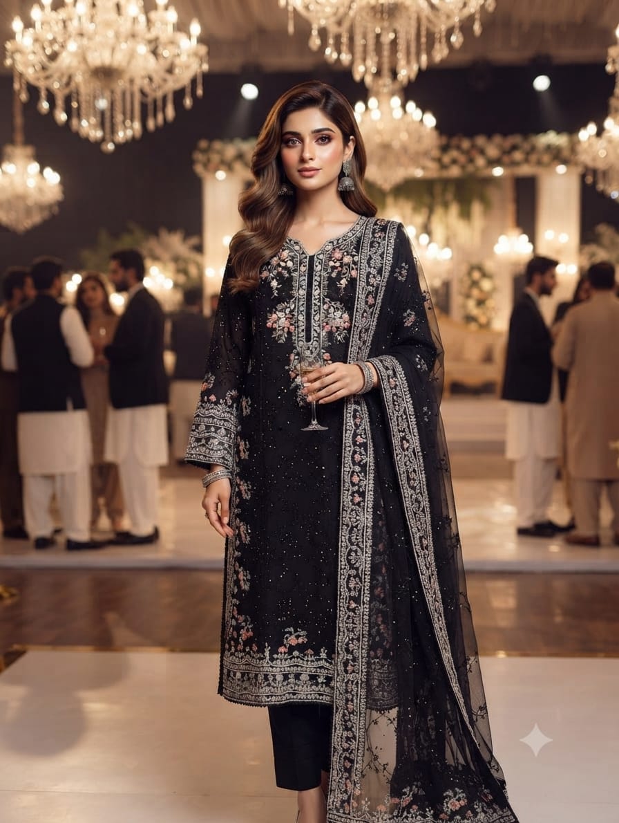 Embroidered Stitch 3pc
