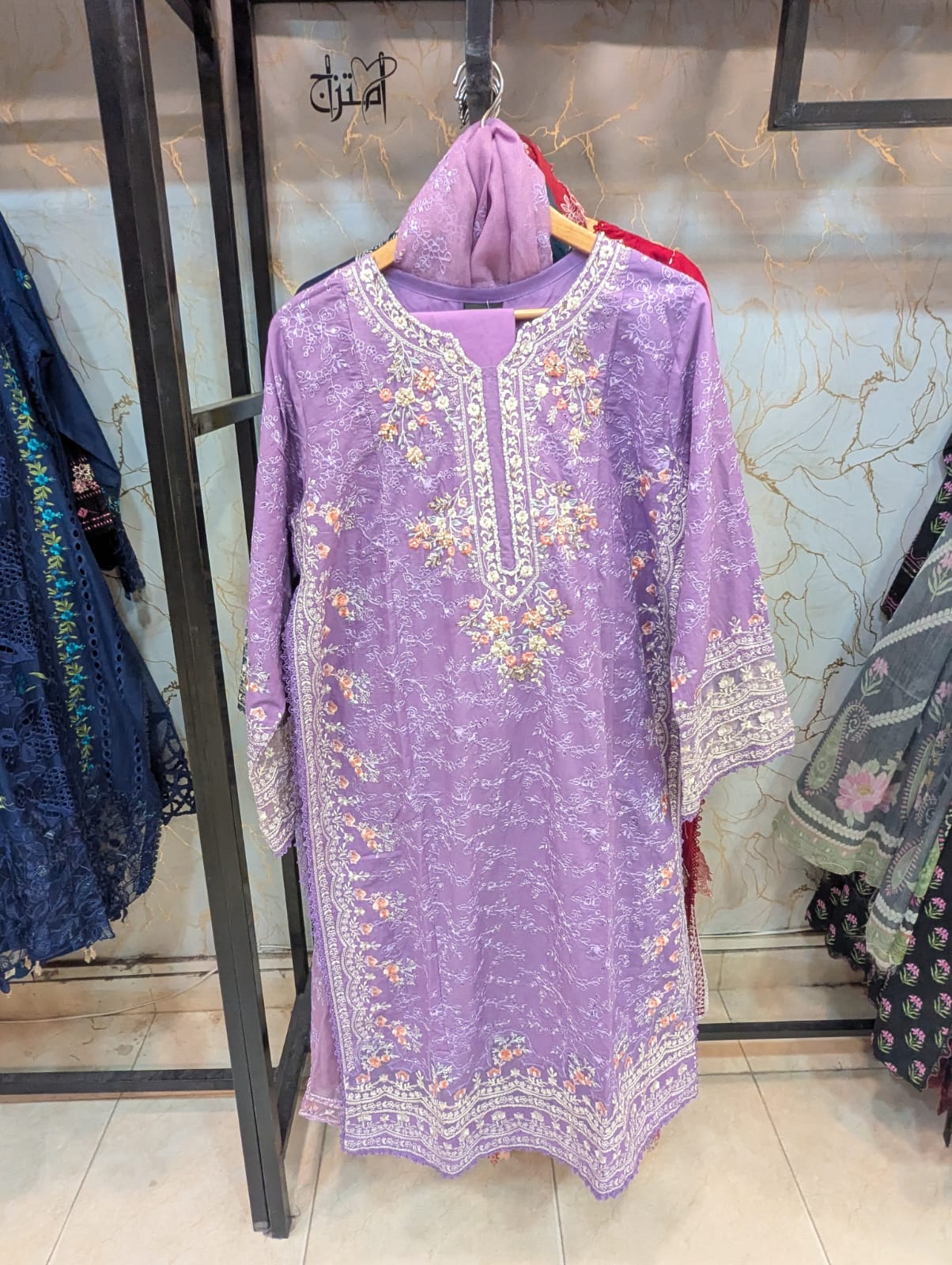 Embroidered Stitch 3pc