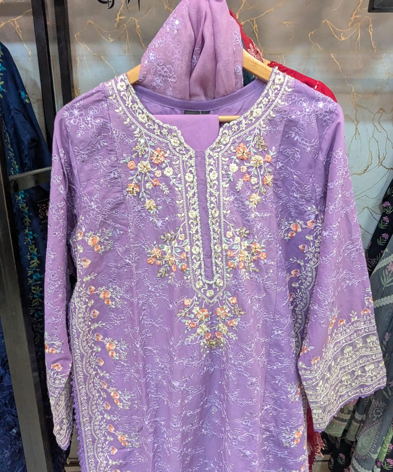 Embroidered Stitch 3pc